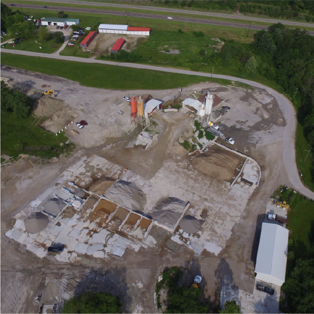 Arial view of MoCon of Fulton cement plant